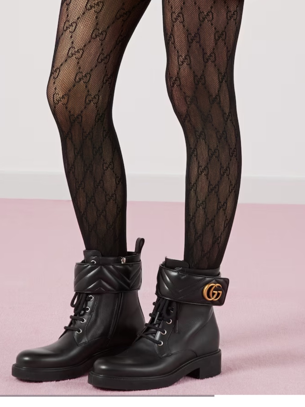 Gucci  Black tights with Logo Waistband